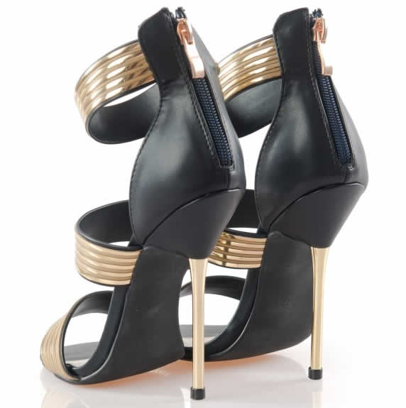 sandale de ocazie negre elegante ieftine